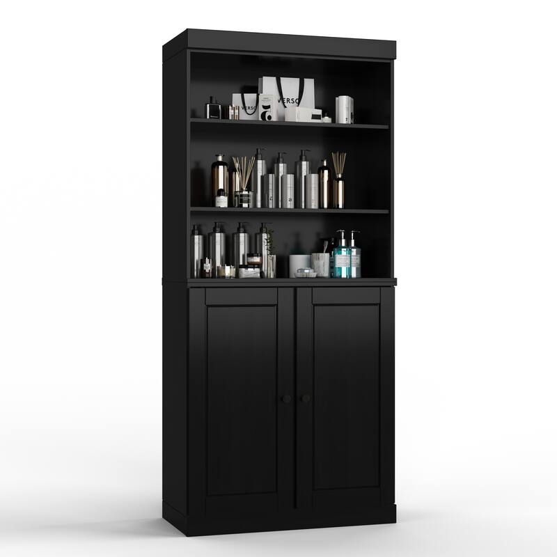 100% Solid Wood 32" Bathroom Cabinet with Optional Doors by Palace Imports