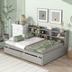 preview thumbnail 12 of 16, Twin Day Bed with Bookcase & Drawers - Ideal Bedroom Furniture
