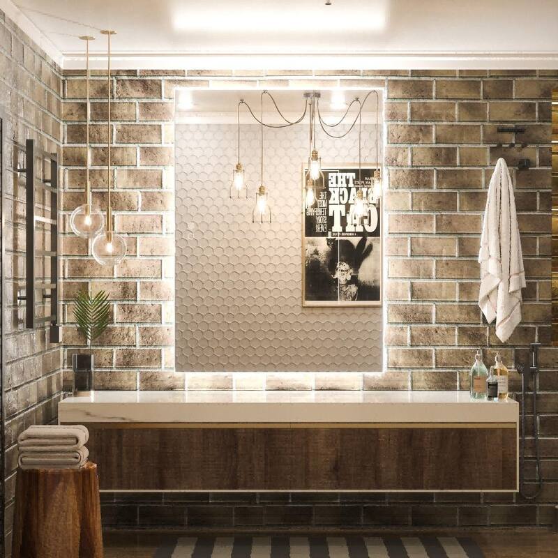KEONJINN LED Backlit Bathroom Vanity Wall Mirror, Anti-Fog and Dimmable