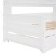 preview thumbnail 37 of 56, Wooden Platform Daybed with Twin Size Trundle, Bookcase Storage Bed with All-in-One Cabinet and Shelf