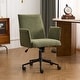 preview thumbnail 1 of 29, Upholstered Fabric Swivel Task Chair, Office Chair with Wheels Green