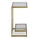 preview thumbnail 3 of 2, Uttermost Musing Brushed Brass Accent Table - 18"W x 24"H x 12"D