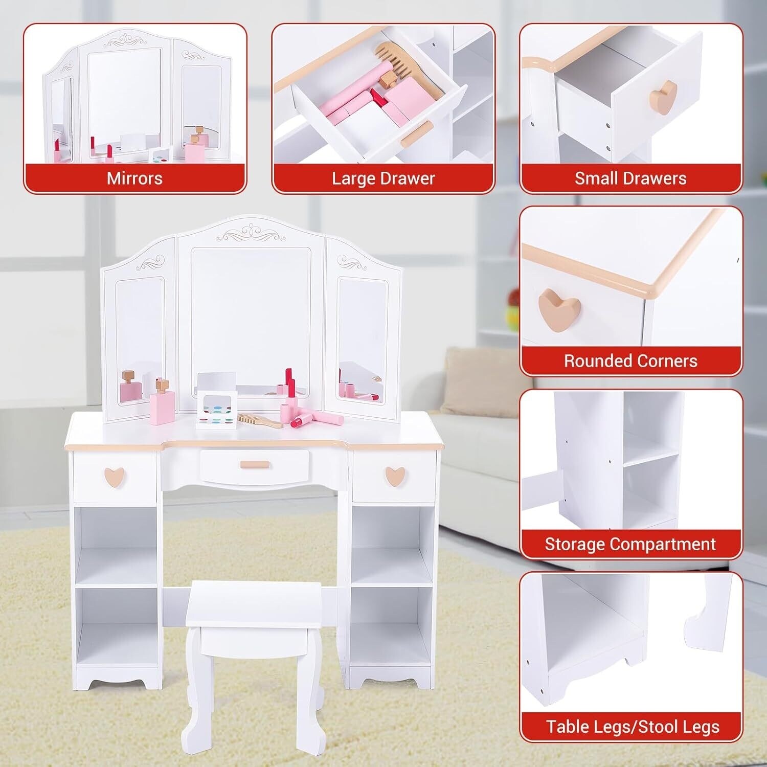 open lace back dress Amazon.com: Bonnlo Princess Vanity Set for Girls Vanity Set with Mirror Dressing  Table for Teens Vanity Desk for Girls Oval Mirror & 4 Drawers, White : Home  & Kitchen