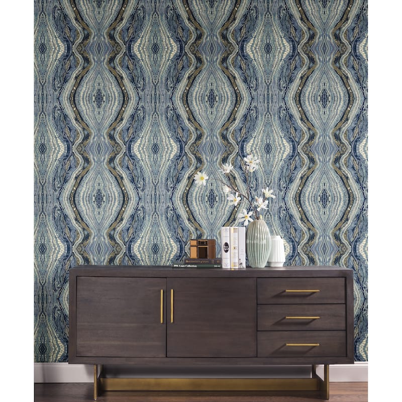 Glasgow 20' L x 27" W Kaleidoscope Peel and Stick Wallpaper