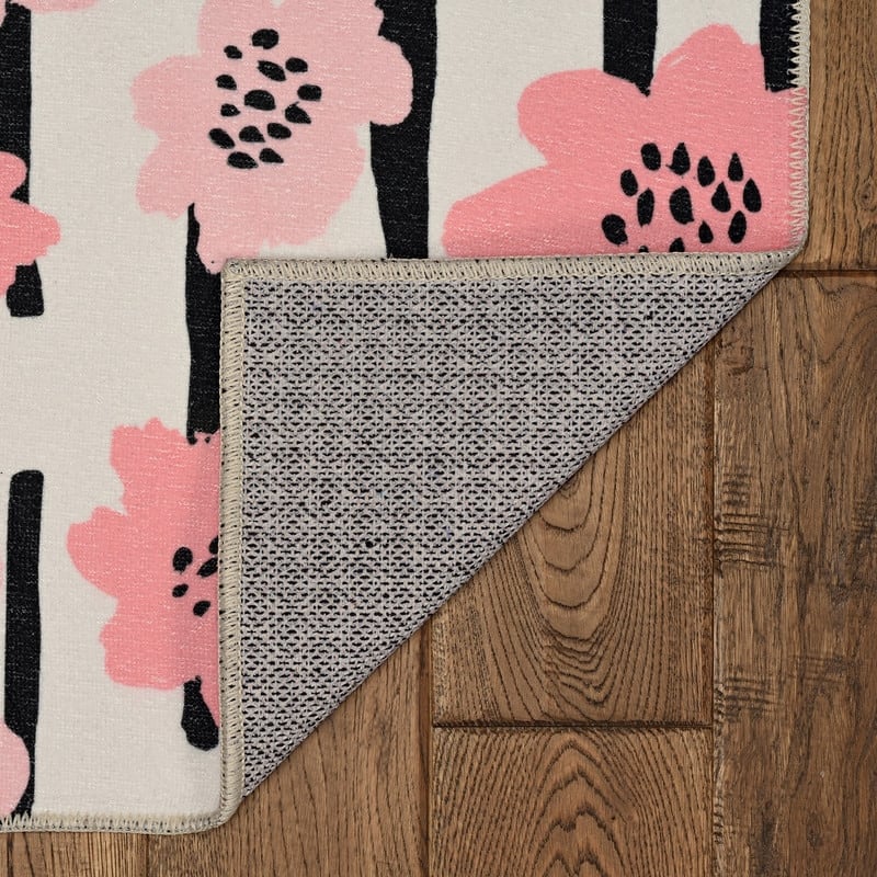 Laurel Machine Washable Floral Area Rug
