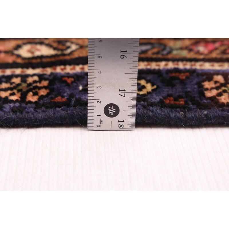 ECARPETGALLERY Hand-knotted Konya Anatolian Dark Navy Wool Rug - 4'6 x 8'7