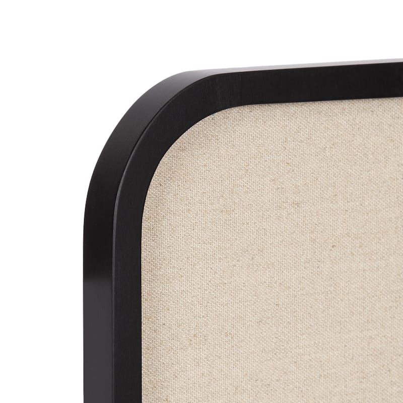 Kate and Laurel Hutton Wood Framed Fabric Pinboard