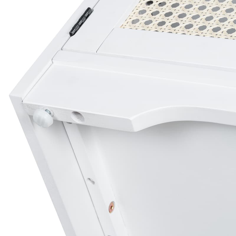 Rustic Entryway Shoe Bench with Removable Cushion