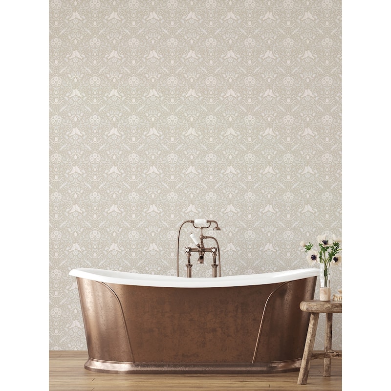 A-Street Prints Niki Beige Country Kitsch Wallpaper