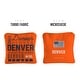 preview thumbnail 2 of 2, Denver Football Orange Dual Sided Cornhole Bags