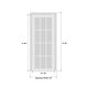 preview thumbnail 8 of 23, Interior Solid French Door / Mela 0755 Painted White / Single Regular Panel Frame Handle / Bathroom Bedroom Modern Doors