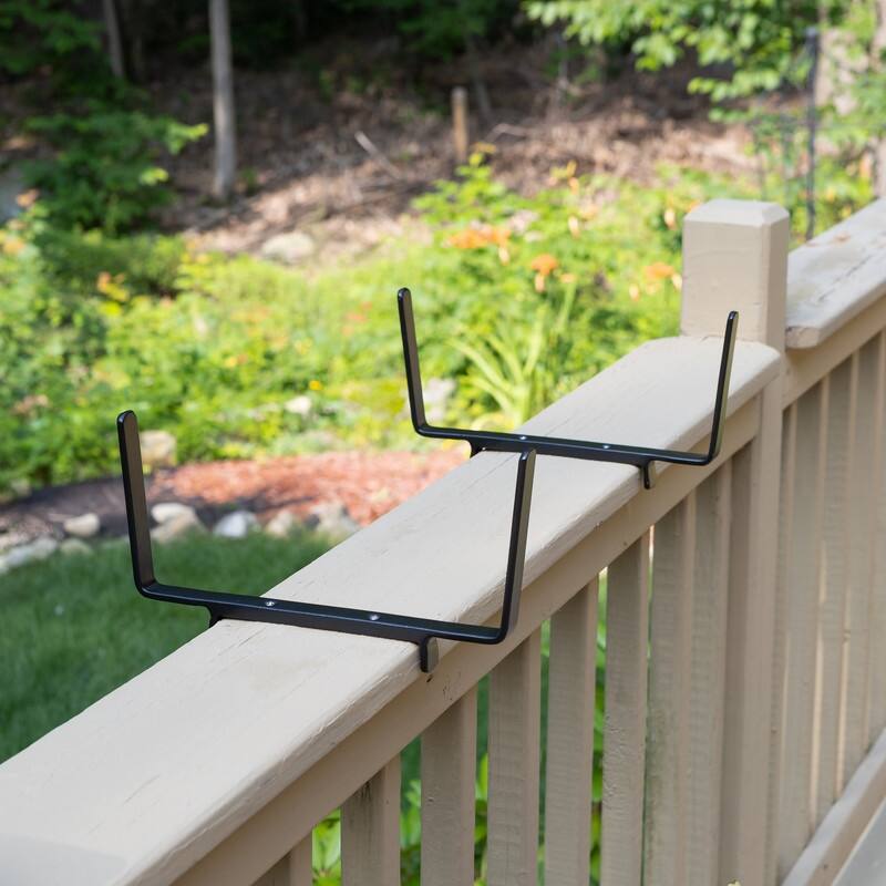 Achla Designs Flower Box Brackets for 2x6 Rail