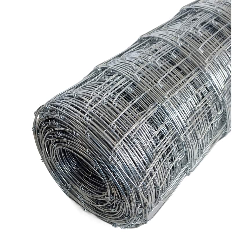 4ft x 328ft Galvanized Field Fence for Livestock, Deer, Goat & Hog Protection