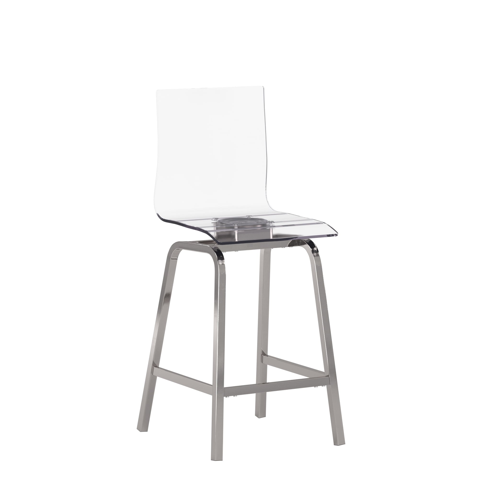 Miles clear acrylic swivel high back bar sale stools with back by inspire q bold