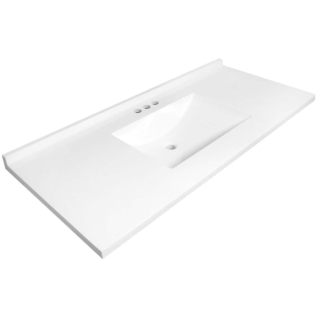Design House 630244 Camilla 49" Cultured Marble Vanity Top with