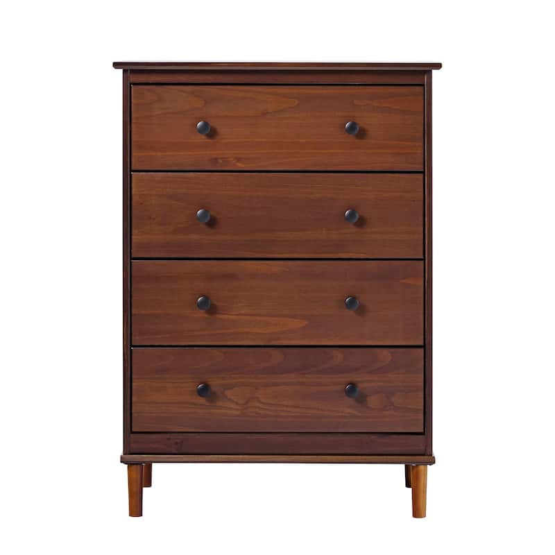 Walker Edison Bullrushes 4-drawer Solid Wood Chest