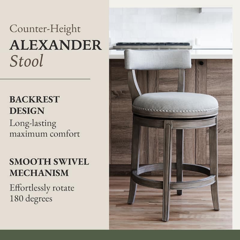 Maven Lane Alexander Swivel Kitchen Stool
