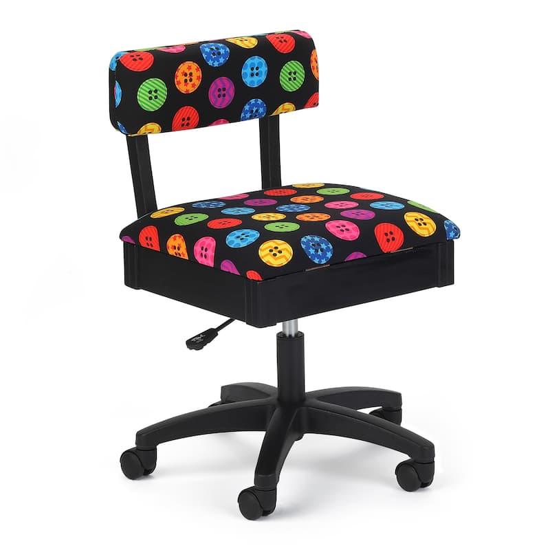 Hydraulic Sewing Chairs: Bright Buttons
