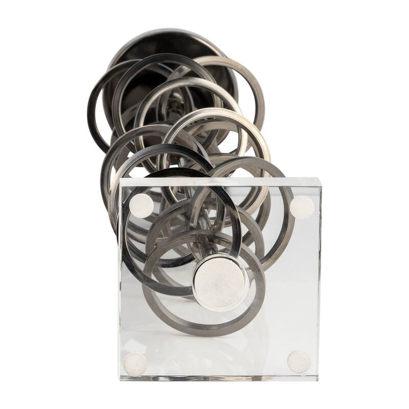 Sagebrook Home Metal Ring Toss Candleholder