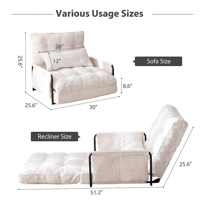 Bean Bag sofa,Floor Sofa Bed - 30"x25.6"