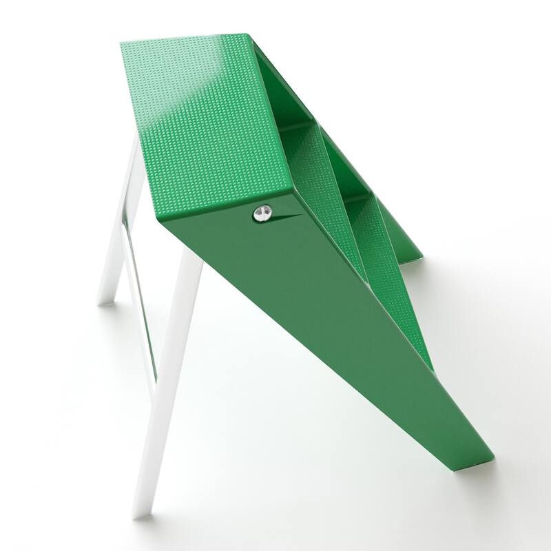 Home folding ladder frame indoor multi-functional thick folding ladder stool simple creative anti-slip edge table ladder frame