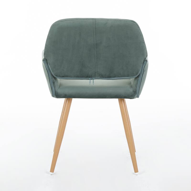 Upholstered Side Dining Chair with Metal Leg