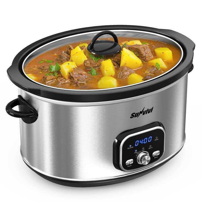 8.5 Quart Programmable Slow Cooker with Delay Function