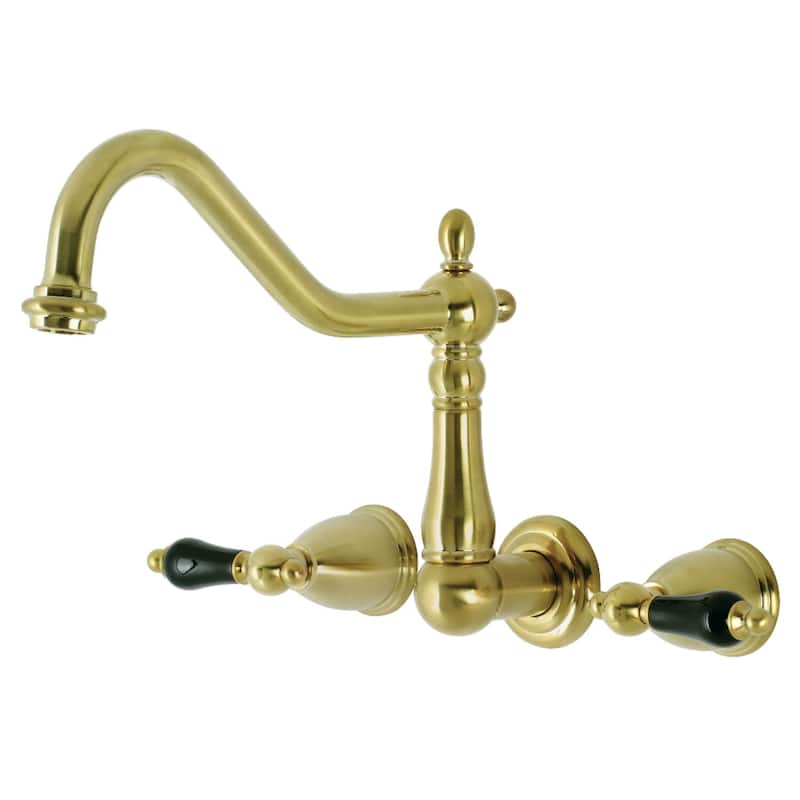 Kingston Brass Duchess Wall Mounted Roman Tub Filler - Brushed Brass