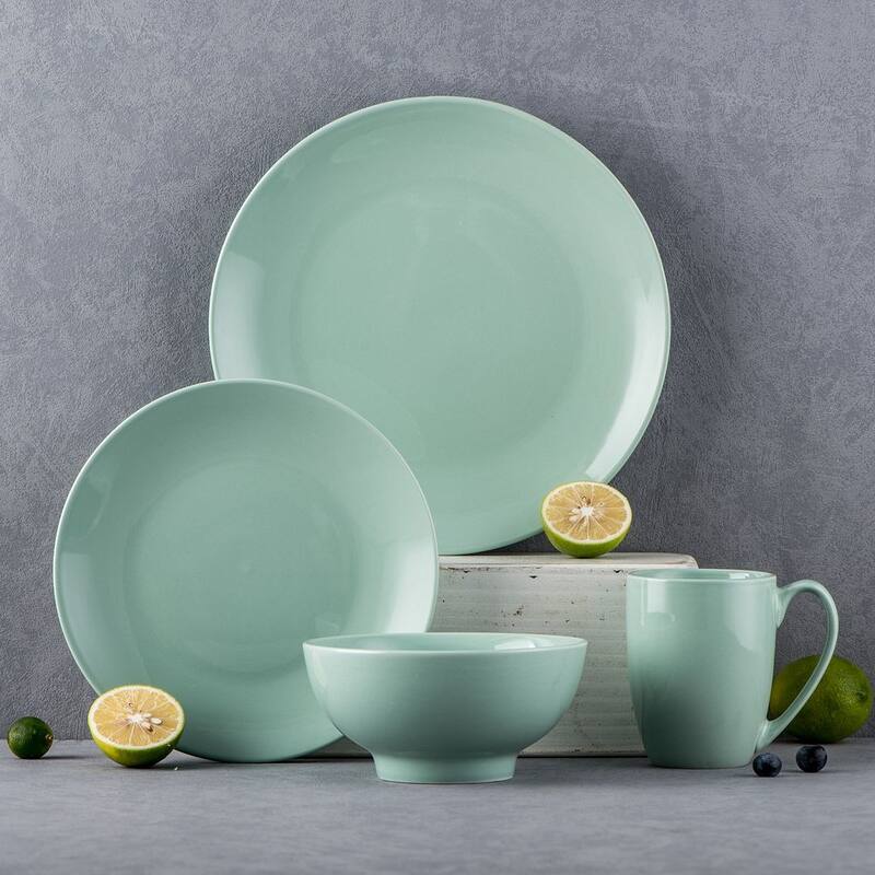 LOVECASA 16-Piece Porcelain Dinnerware Set (Service for 4)
