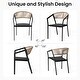 preview thumbnail 9 of 28, 9/11/13-Piece Patio Dining Set Outdoor All-Weather Aluminum Dining Table and Woven Twist Wicker Stackable Chairs