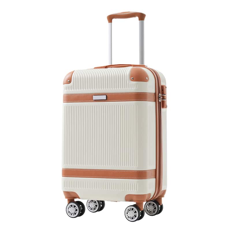 Hardshell Luggage Sets 3 Piece Carry-on Suitcase Double Spinner Wheels with TSA Lock for Men Women