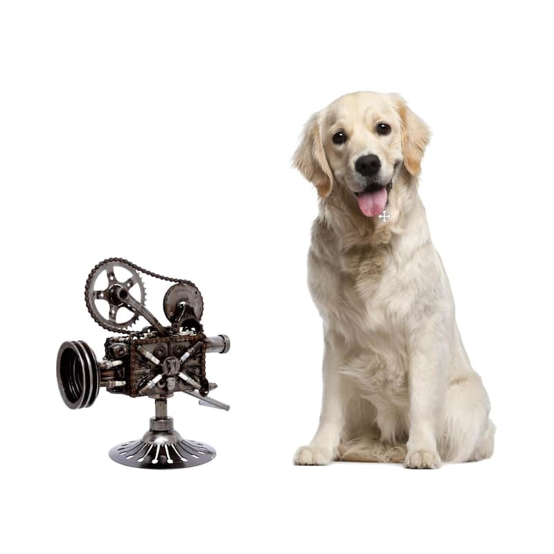 Handmade Rustic Film Projector Auto Parts Sculpture (Mexico)