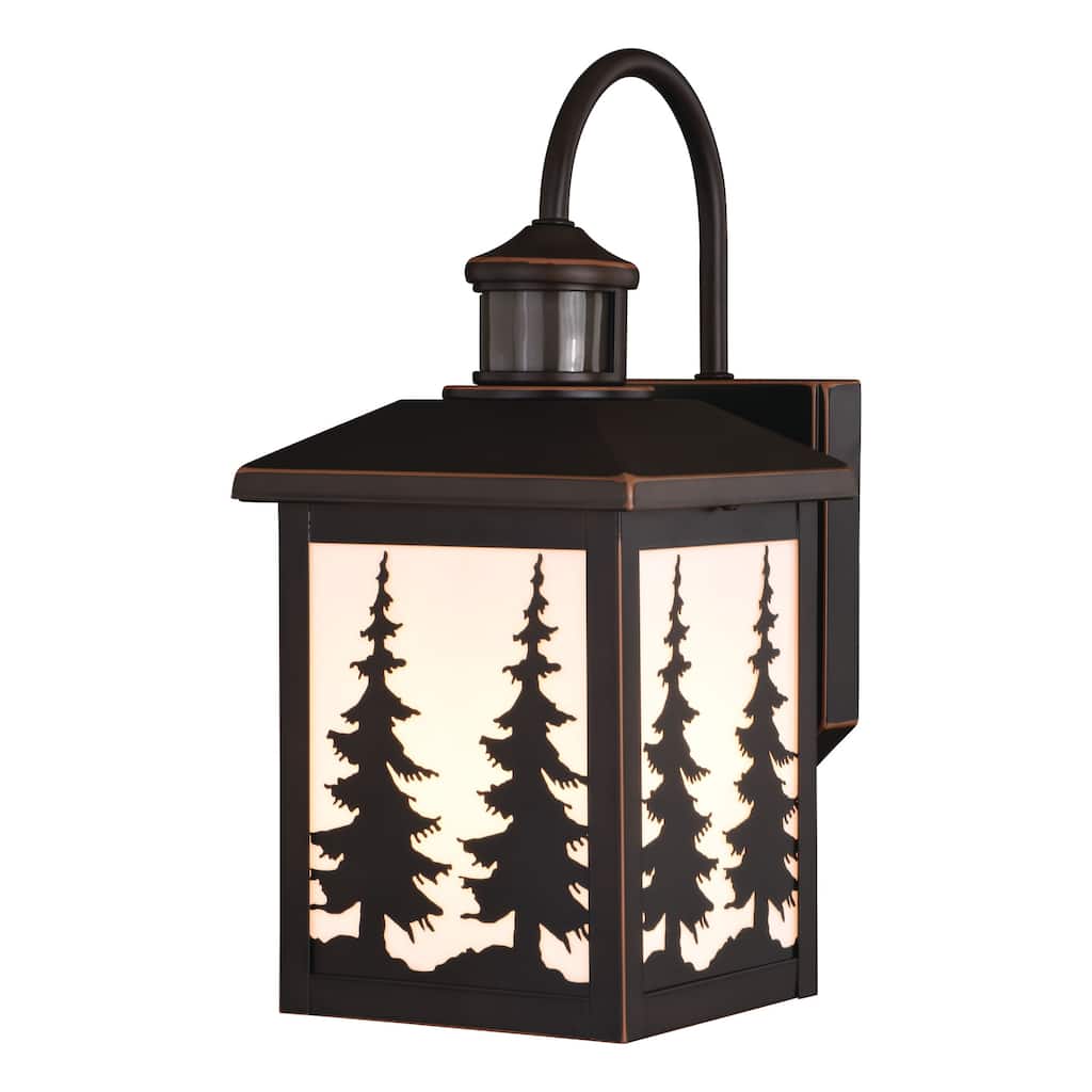 Roseto Brooks 15" Tall Outdoor Wall Sconce with Frosted Glass Shade