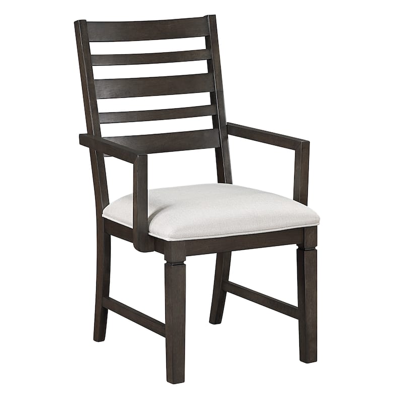 Dark Espresso Finish Dining Furniture Set Table with Extension Leaf Upholstered Bench Chairs