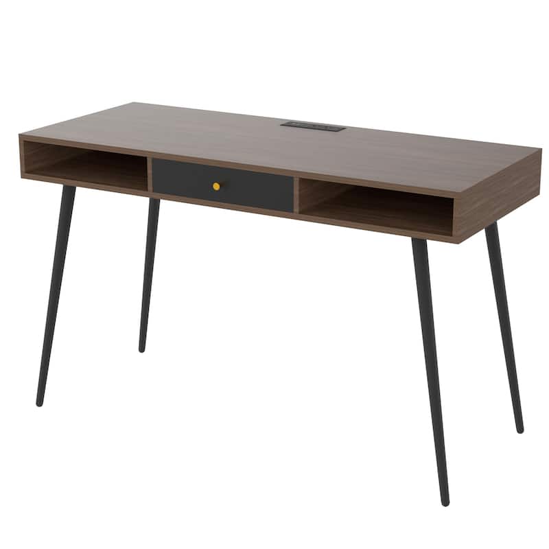 MidCentury Modern Computer Desk/Writing Desk with USB Ports and Power
