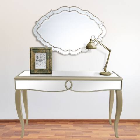Eleanor 30 in. x 42 in. Casual Oval Framed Classic Accent Mirror - 0.6"L x 30"W x 42"H