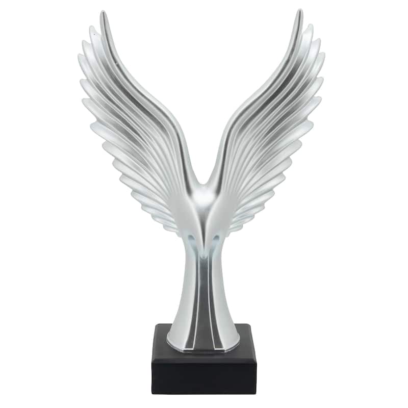 Sagebrook Home Majestic Polyresin Eagle Sculpture - Exquisite Home Decor Accent, Perfect for Living Room, Unique Gift Idea