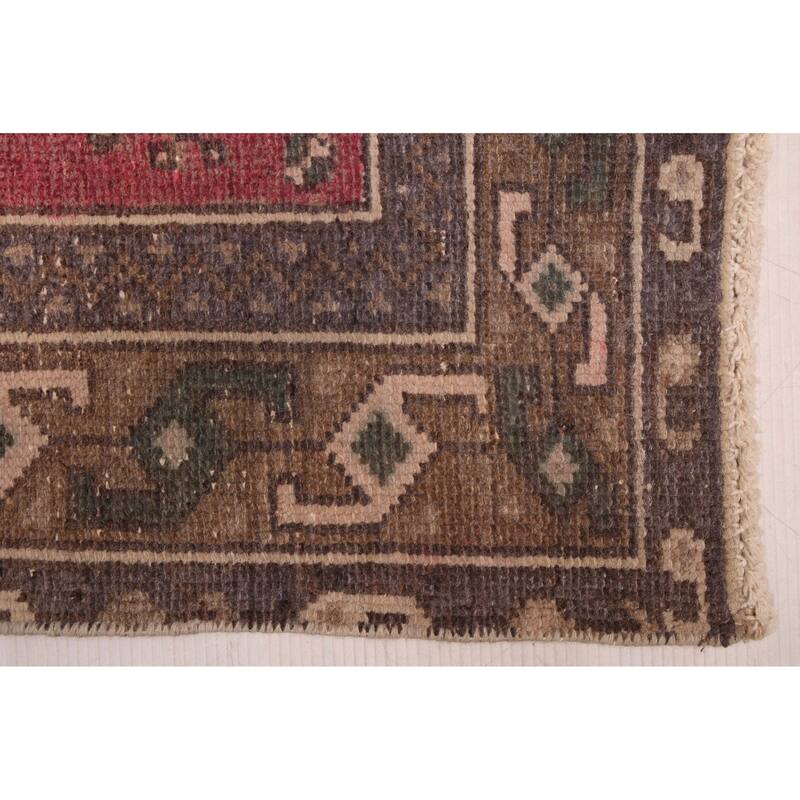 ECARPETGALLERY Hand-knotted Antalya Vintage Red Wool Rug - 3'10 x 6'6