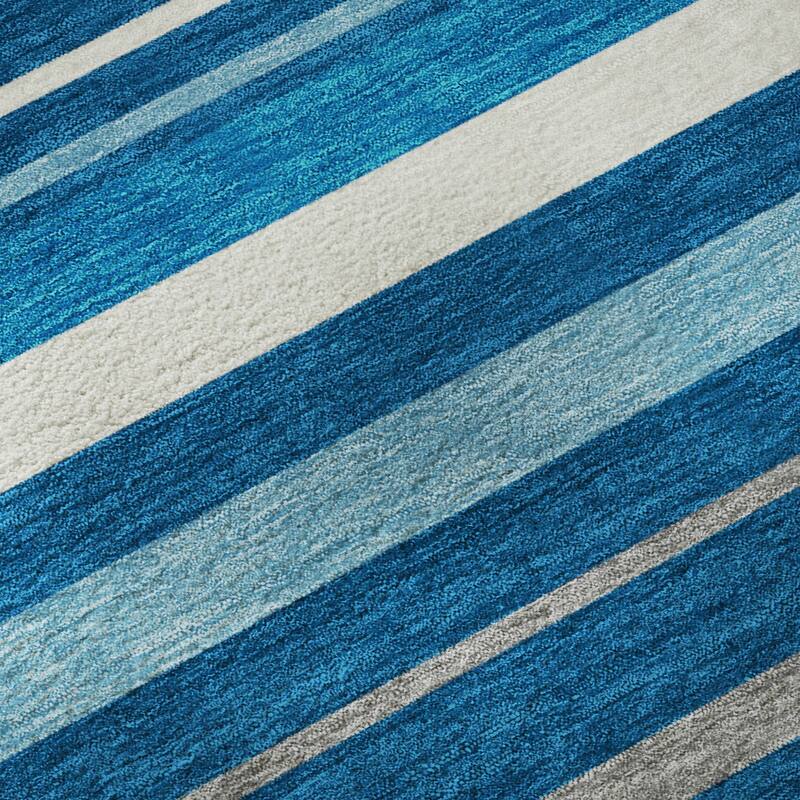 Premium Washable Super Soft Sophisticated Stripe Mayfield Rug