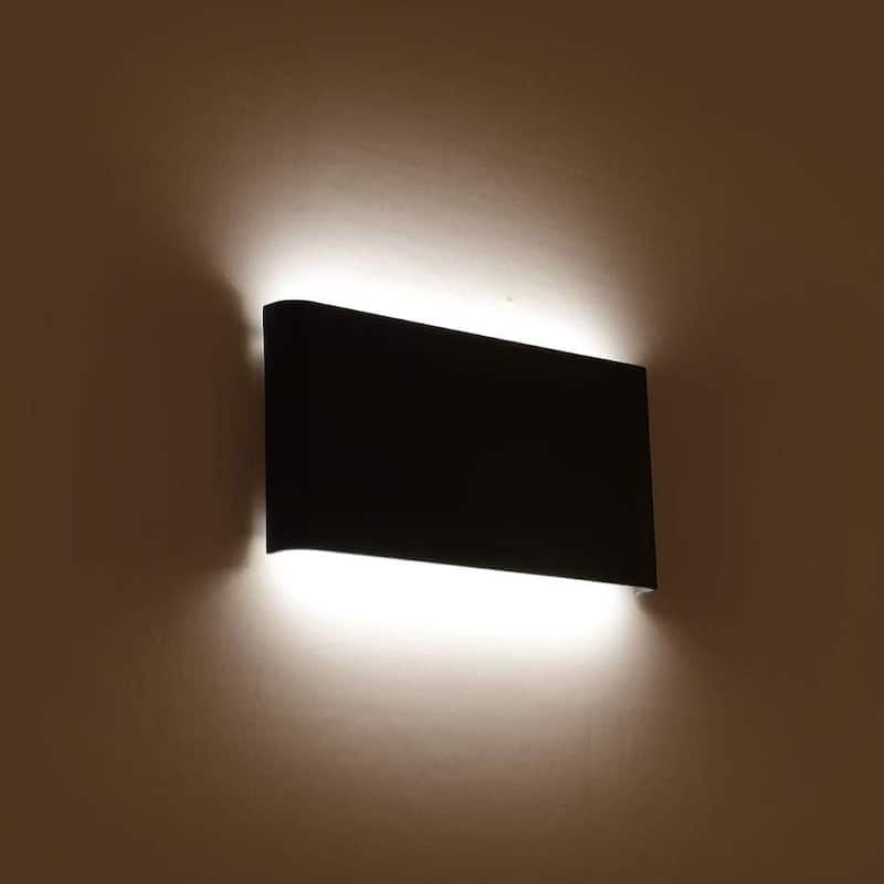 Modern bedroom light black decor light metal wall light