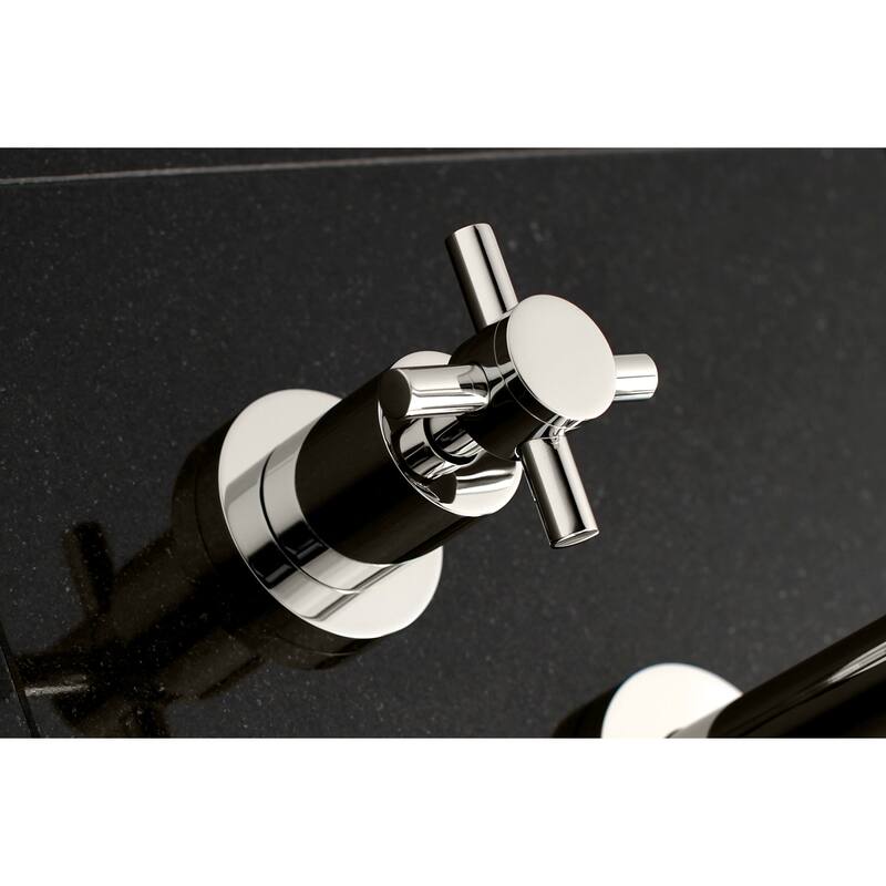 Kingston Brass Concord 3-Hole Wall Mount Roman Tub Faucet