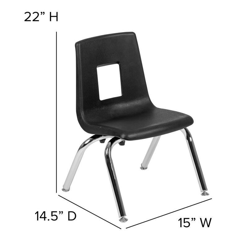 Mobile 76" Oval Wave Flexible Activity Table Set with 12" Student Stack Chairs