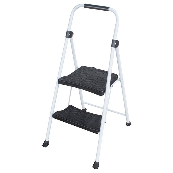 Shop Amerihome Two Step Folding Utility Step Ladder Overstock 31293484