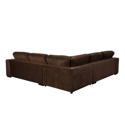 Modern Upholstered Sectional Sofa with 3 Pillows,for Home,Office