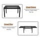 preview thumbnail 6 of 7, Clihome 7 Pieces Outdoor Dining Set with 1 Extendable Dining Table, Swivel Chair