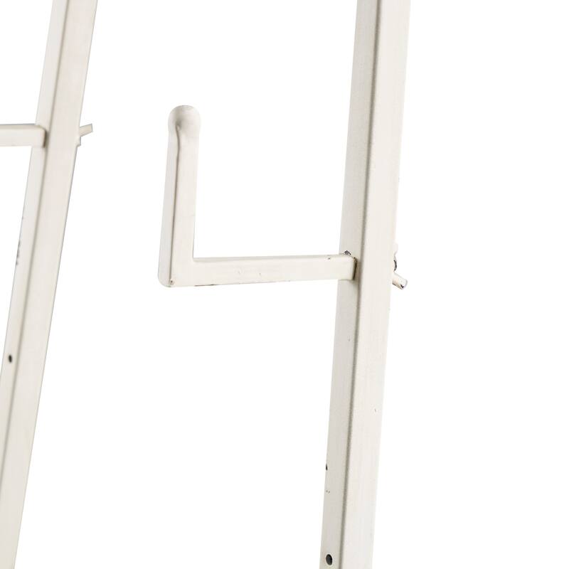 White Metal Tall Adjustable Display Stand 3 Tier Anchor Easel with Foldable Stand and Chain Support