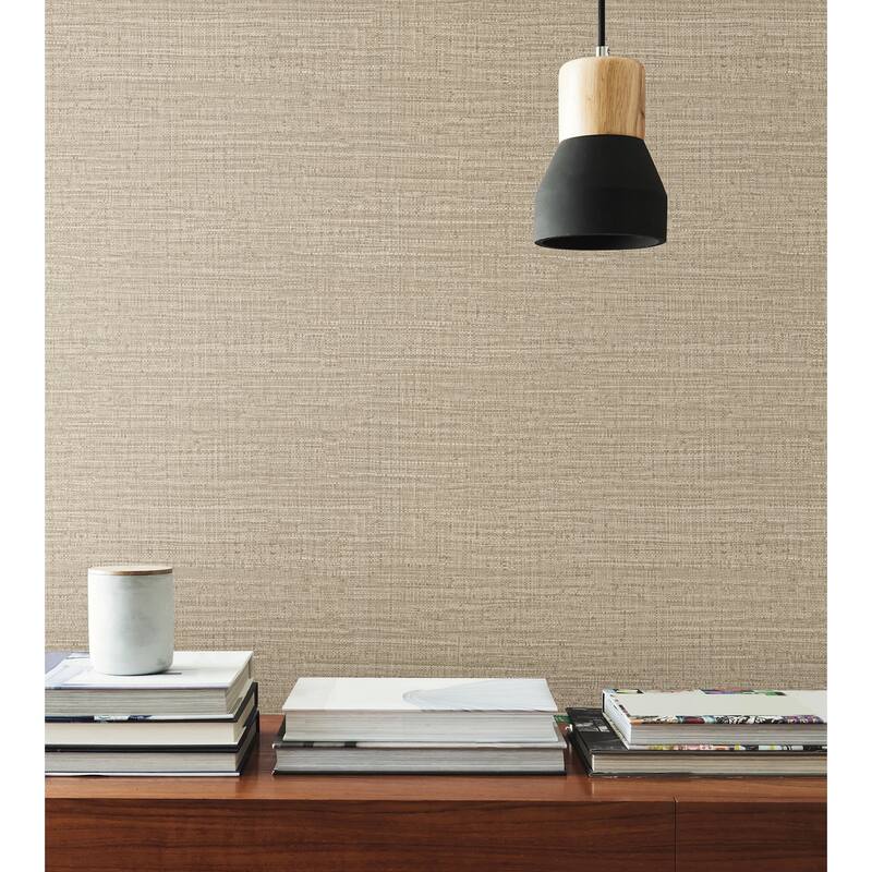 York Wallcoverings Scotland Tweed Beige Wallpaper