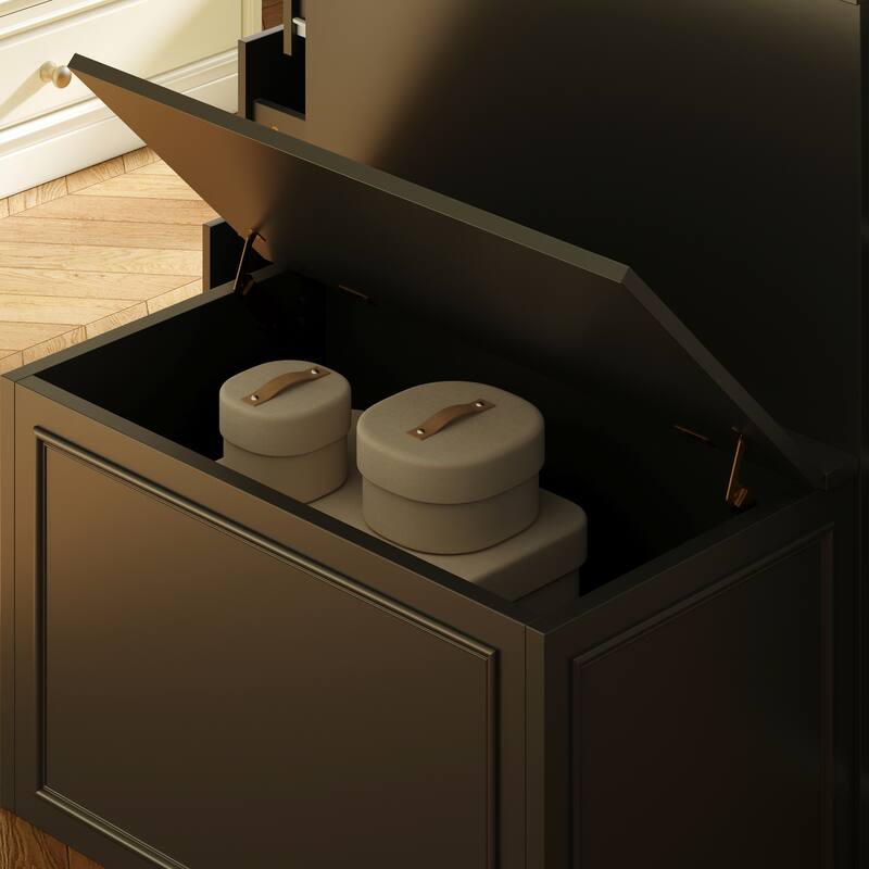 White Dresser with Seat and Storage 6 Drawer Closet Island Cabinet Bedroom Organization Bench