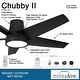 preview thumbnail 9 of 13, Minka Aire Chubby II 5 Blade 58 Inch LED Ceiling Fan For Outdoor Use