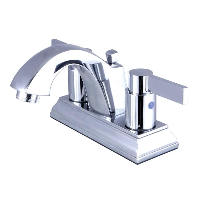 Kingston Brass NuvoFusion 1.2 GPM Centerset Bathroom Faucet with - Polished Chrome